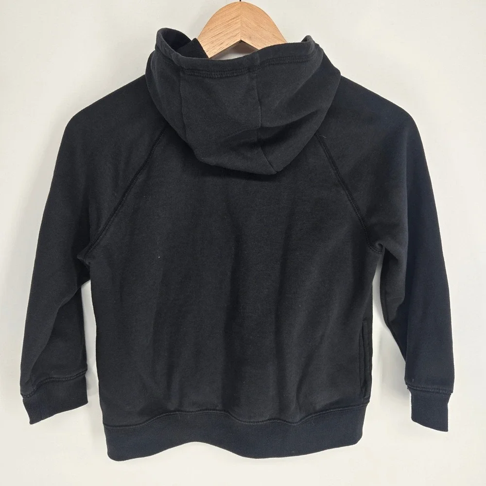 OshKosh Bgosh Kids Black Full Zip Hoodie Sweatshirt Size 8 8A Solid sweater Soft